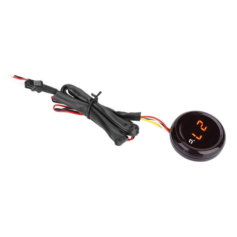 KIMISS 12V HD LCD Digital Thermometer Water Temperature Meter Gauge Kit for for Motorcycle, Racing, Scooter (Red Light) - Image 1